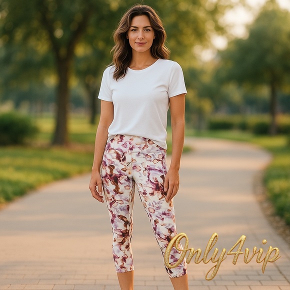 BALANCE COLLECTION | YOGA LEGGING |WATERCOLOR MULTI-FLORAL | SIZE S (34-36) NWT - Picture 6 of 6